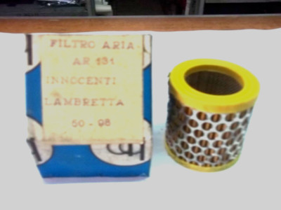 Air Filter Lambretta Innocenti CC.50/98 alt.72 Int 48 est.70 ...