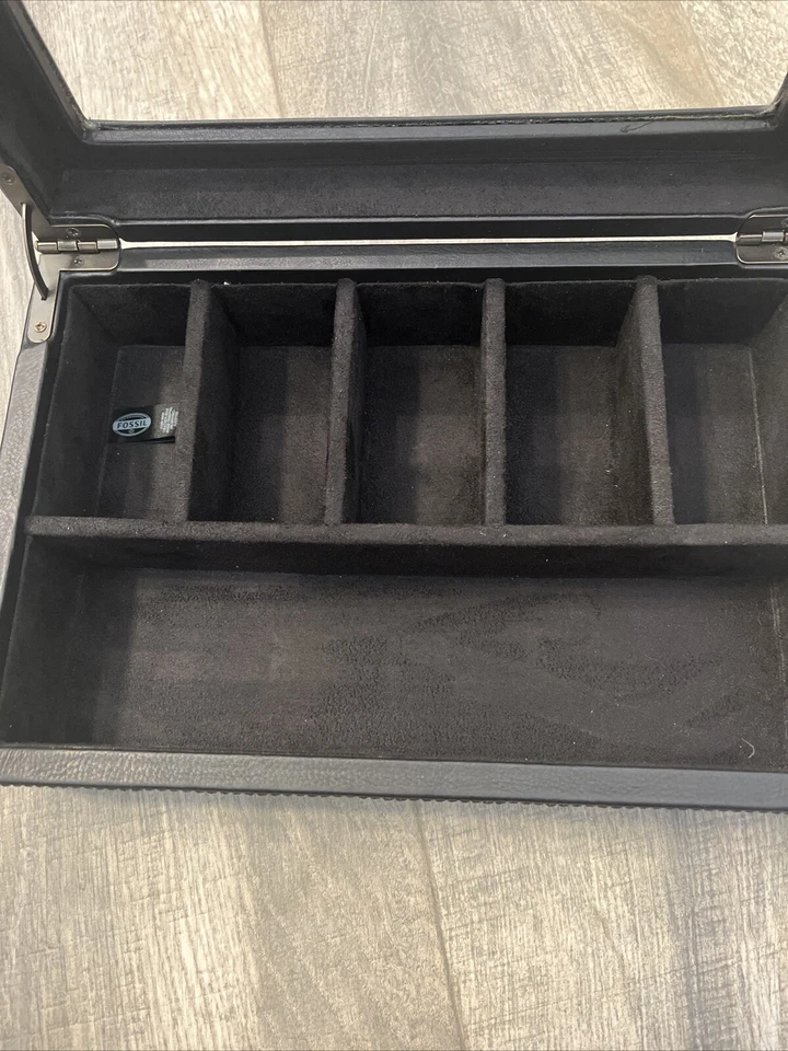 RELOJ FOSSIL WATCH ESTATE CUERO NEGRO 5 PIEZAS, JOYERO MLG0180WS001 Foto 3 de 4