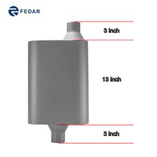 Fedar 2 Chamber Muffler 2 Offset Inletcenter Outlet 19 Overall Length Fedar 2 Chamber Muffler 2 Offset Inletcenter Outlet 19 Overall Length