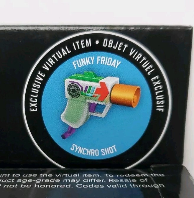ROBLOX Nerf Blaster Funky Friday SYNCHRO SHOT Rare CODE ONLY 