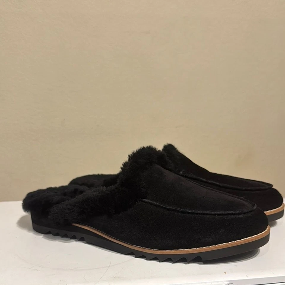 Черные замшевые тапочки Eileen Fisher Frost размер 7,5