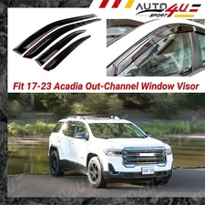 For GMC Acadia 2017-23 Out-Channel Sun Guards Deflectors Vent Window Rain Visors
