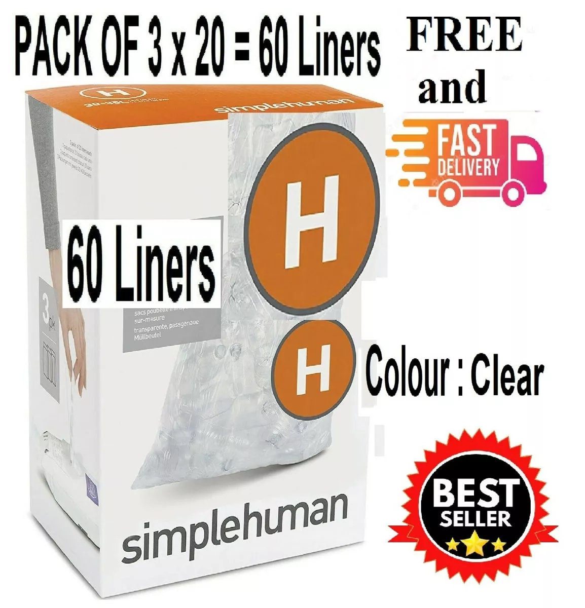 Simplehuman best sale size h