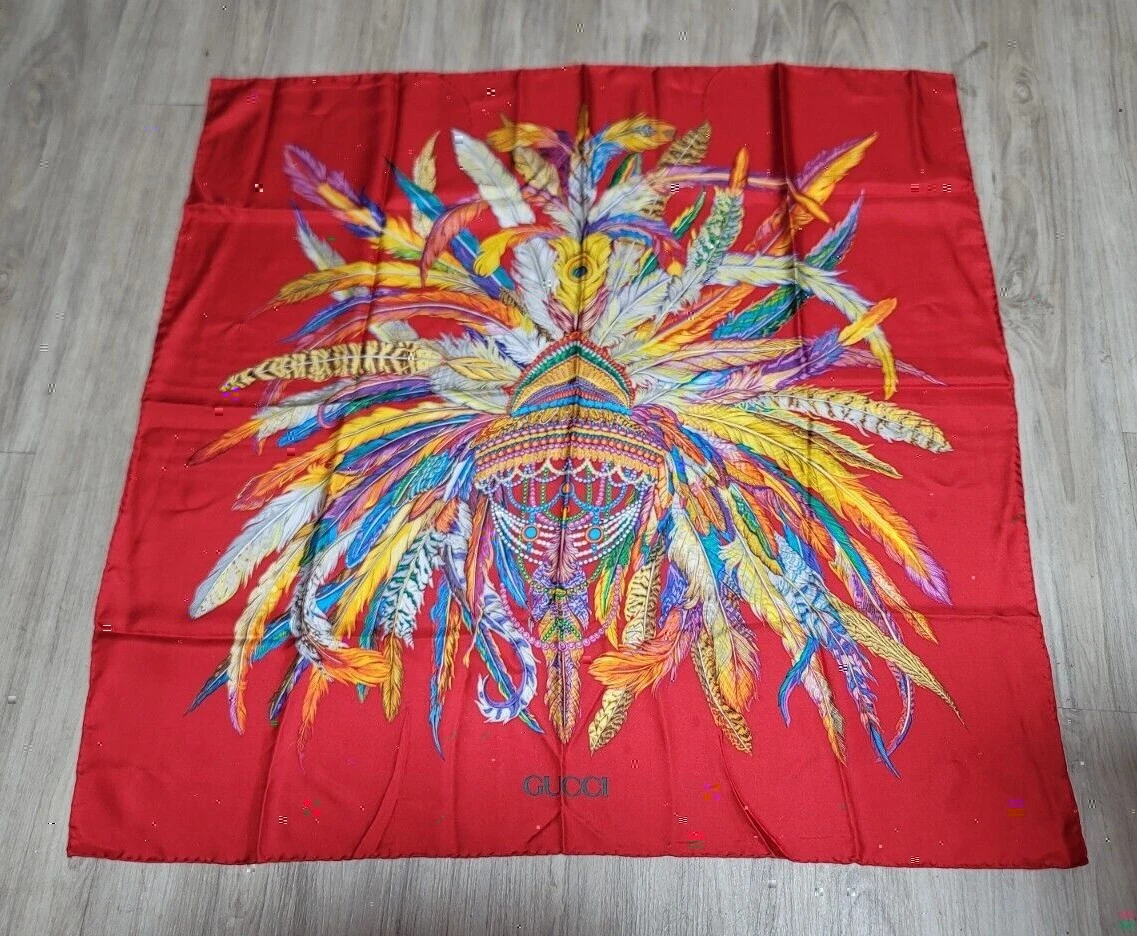 Gucci silk sale scarf ebay
