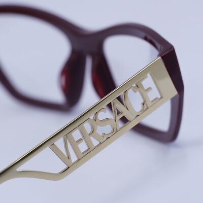 NEW VERSACE VE3327U 5381 Bordeaux 55mm Eyeglasses | eBay display picture 1