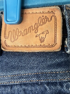 Vintage Wrangler 32x29 Jeans Size 18 Husky Blue Wash Original Fit Cowboy  Cut