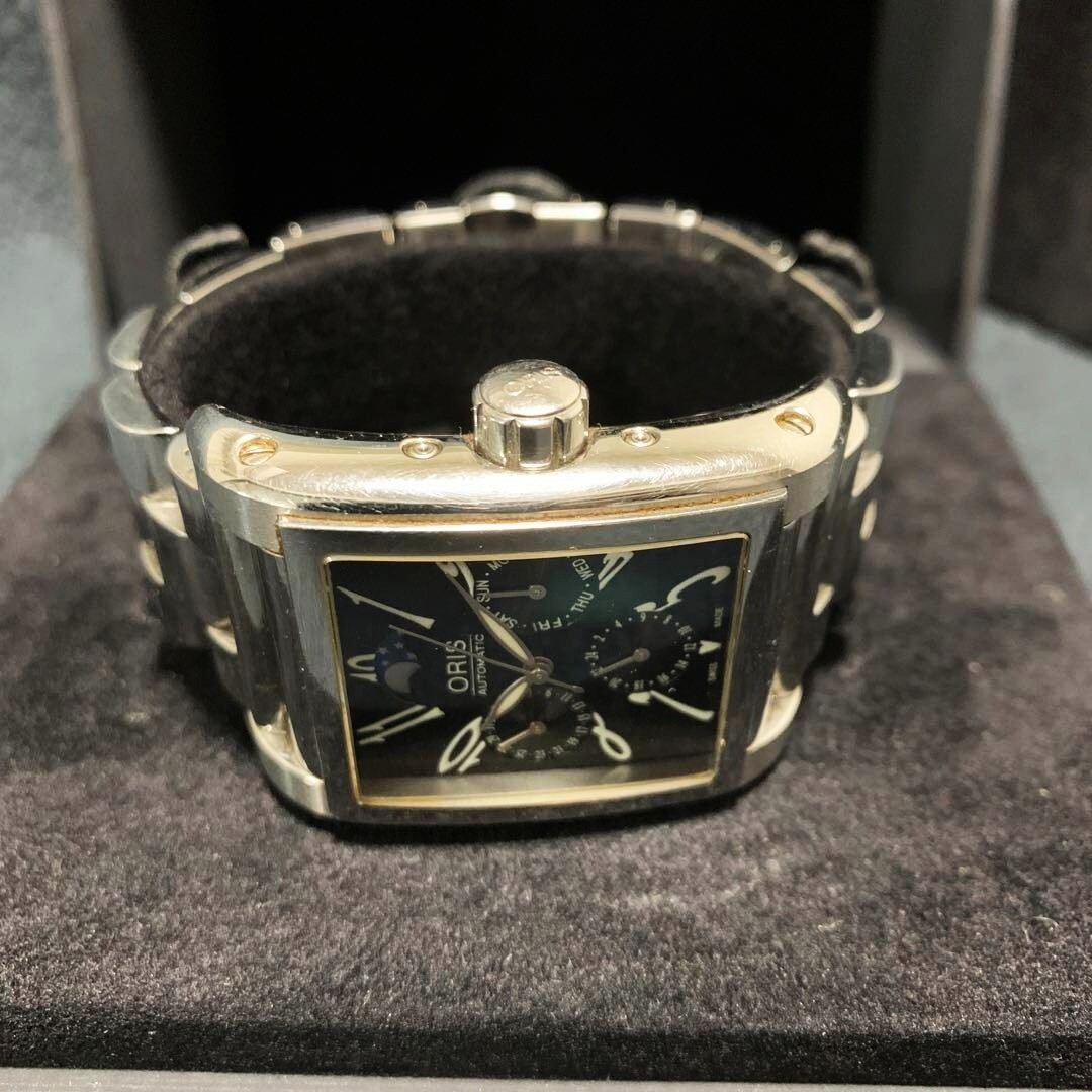 ORIS Rectangular Complication 7528 Moon phase Day… - image 6