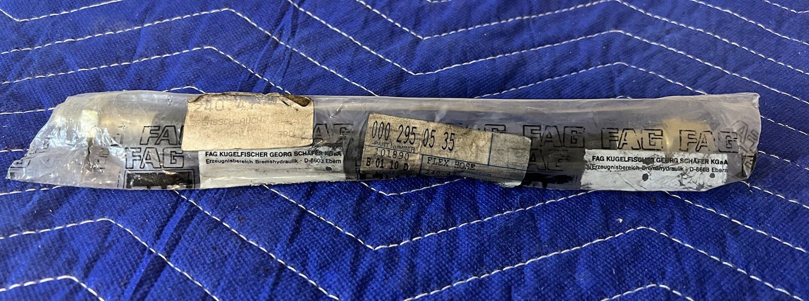 NOS FAG VLRUB W110 W111 W112 Clutch Cylinder Hose 0002950535 / 000 