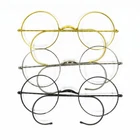 Vintage Round Reading Glasses Large Oversize 50 52mm Wire Rim Ear Hooks 50 75 60