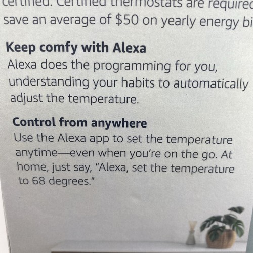 Amazon Alexa Honeywell Smart Thermostat Works With ALEXA SEALED FAST FREE SHIP!! - Picture 9 of 12