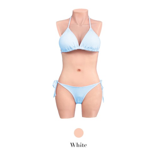 Silicone Body Suit Realistic Breast Forms C D Cup Fake Vagina Tits Crossdresser - Picture 22 of 24