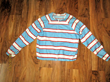 Marimekko Suomi 1977 Vintage Size Medium Stripe Bomber Style Zip Jacket
