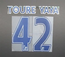 2007 - 2013 OFFICIAL SPORTING ID LEXTRA TOURE YAYA 42 PLAYER SIZE NAVY NAMESET