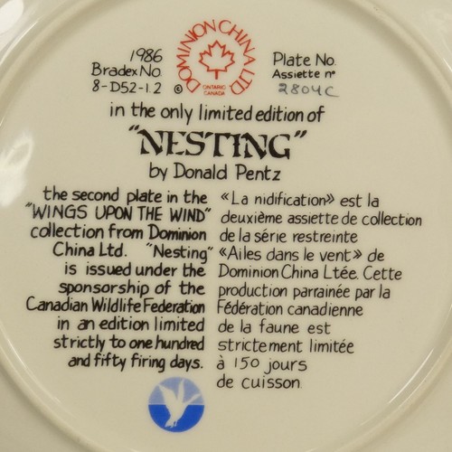 NESTING Dominion China LTD Donald Pentz Plate Wings Upon the Wind COA FLJBE - Bild 11 von 11