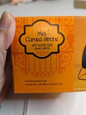 Mini Curved Strobe Light with Variable Flas Speed Control by MME, Inc