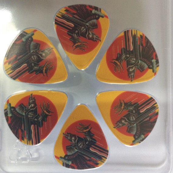 Hot Picks Judas Priest pack of 6 Celluloid Guitar Picks / Plectrums