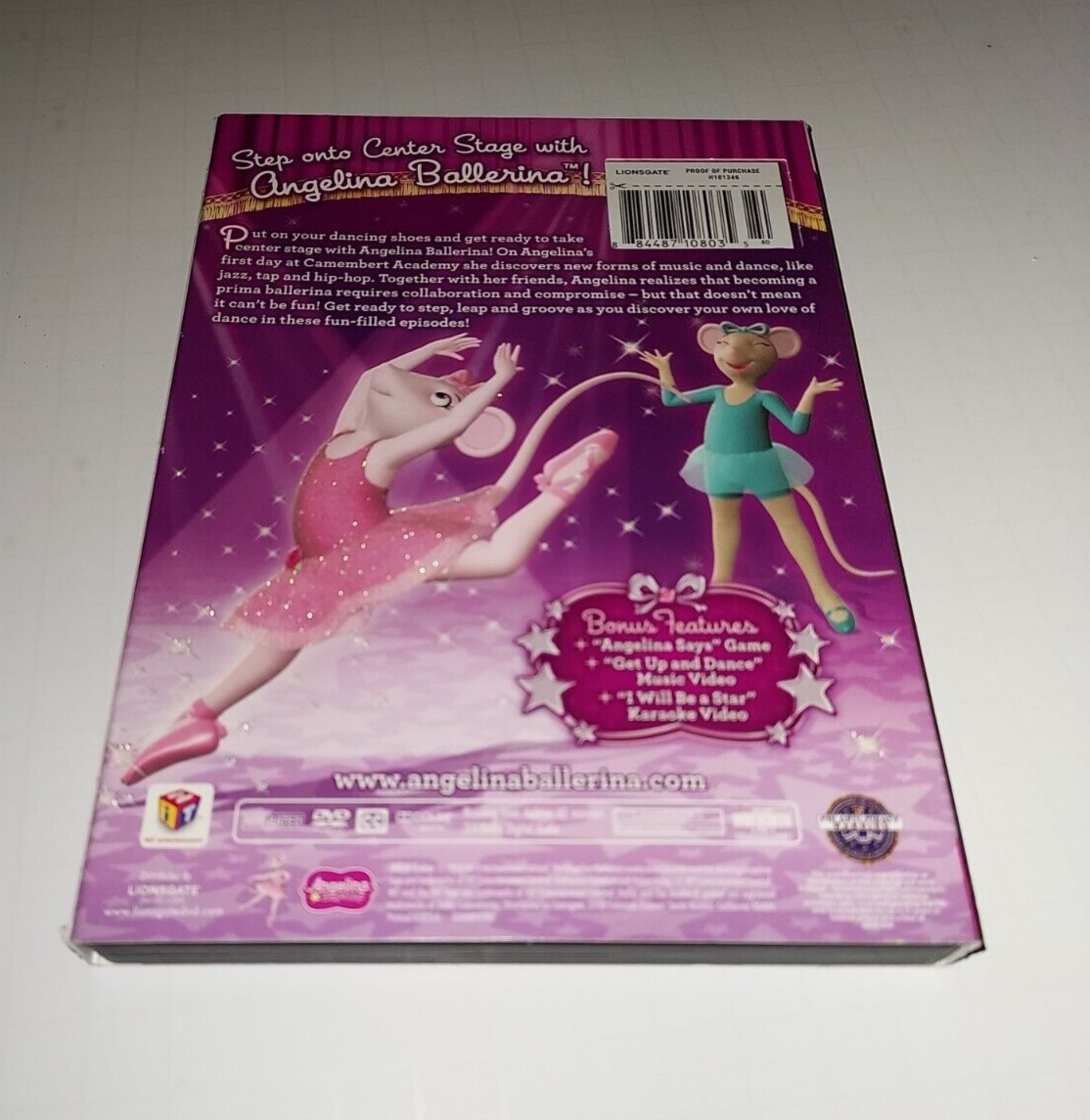 ANGELINA BALLERINA Love to Dance DVD w/ Slipcover 884487108035| eBay