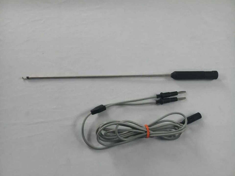 Laparoscopic Bipolar L-Hook Electrodes With Cable Surgical Instruments Set 5mm  - Image 2 of 4