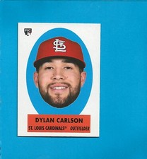 2021 Archives 1963 Topps Peel Off 69PO-5 Dylan Carlson RC St. Louis Cardinals