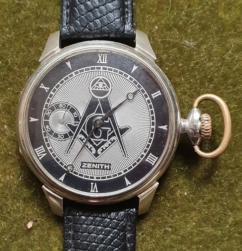 ZENITH 25767 "MASON" ! Vintage Mariage Armbanduhr Original Gehäuse mit Signiert