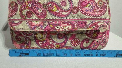 Vera Bradley "Paisley Meets Plaid" Messenger Bag / "Retired Print" / Pre-Owned - Picture 7 of 11