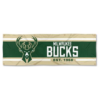 Milwaukee Bucks Large 6 Foot Banner