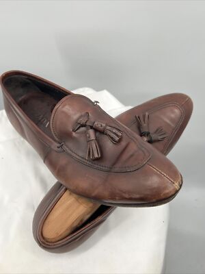 Prada Milano Brown Leather Designer Tassel Loafers Dress Shoes Men’s 11M US/44.5 Prada Leather Tassel Loafer Brown, $695 | Neiman Marcus  main image 4