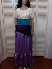 Esmerelda Gypsy Costume Handmade Adult Sz M/L