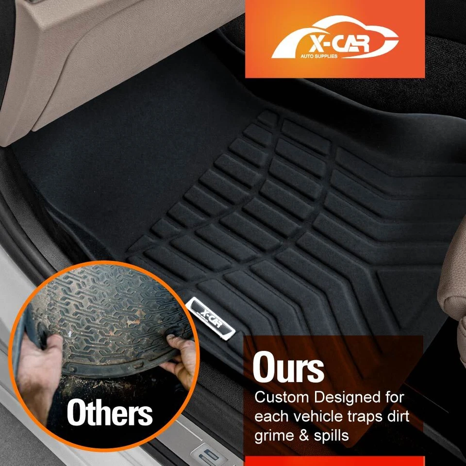 Floor Mats for BMW 5 Series F10 Sedan 2010-16 Heavy Duty Liners Full Set Carpet - image 4 of 4