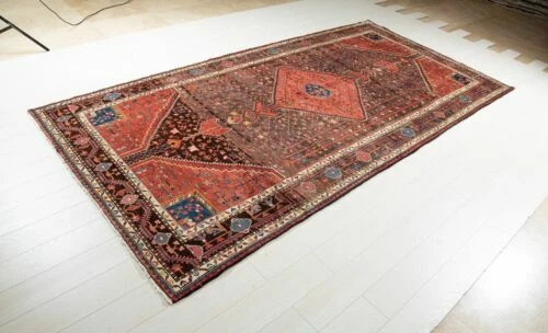 Kurdish Geometric 100% Wool Antique Rugs & Carpets