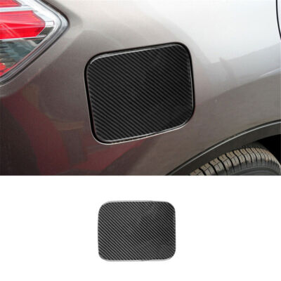 Carbon Fiber Fuel Tank Cap Cover Trim For Nissan Rogue/X-Trail