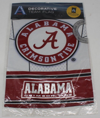 Alabama Crimson Tide Garden Flag 2 Sided Football University 18'' x 12'' Durable
