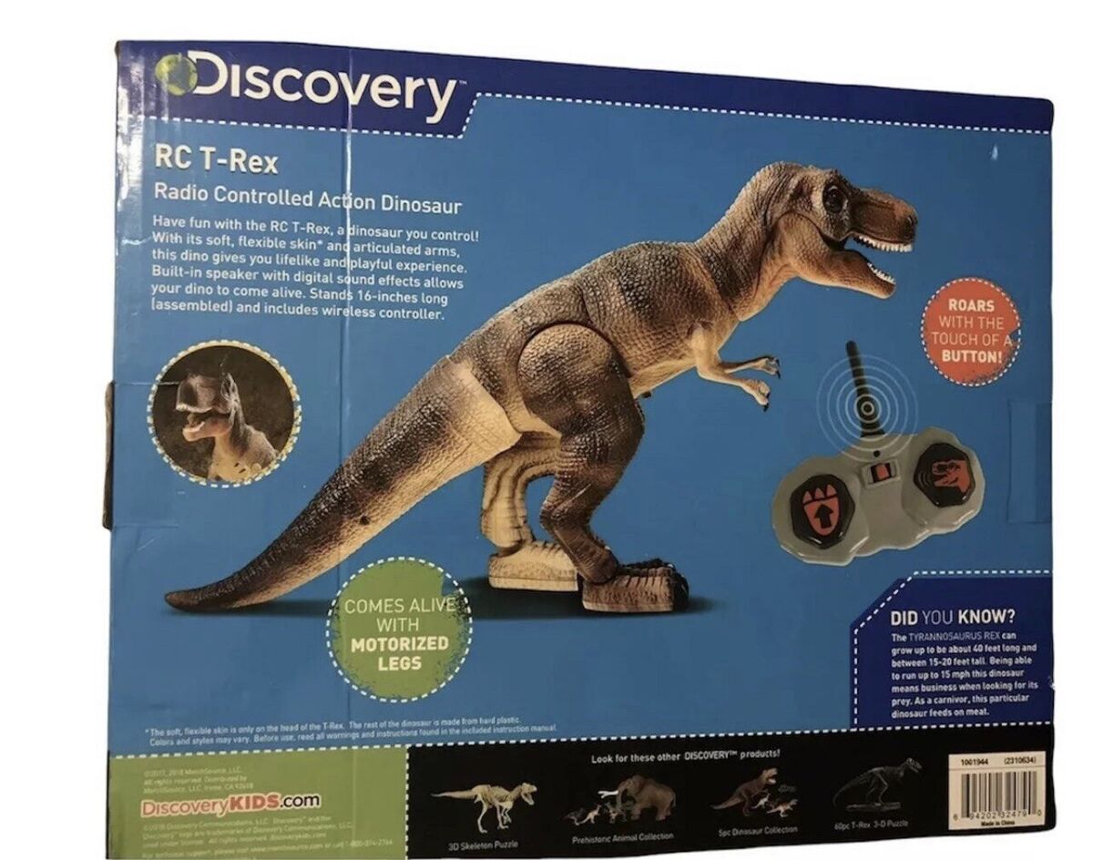 Discovery Kids Radio Controlled T-Rex Dinosaur Action Figure Brown