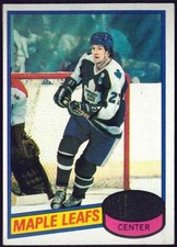 1980-81 TOPPS TORONTO MAPLE LEAFS DARRYL SITTLER CARD #50 NR-MNT/MINT