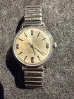 Vintage Timex Mens Watch, Mechanical, Self wind,  4014 3169 , Silver Tone, Runs