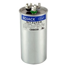 NEW 70 7.5 Uf 70/7.5 MFD  6 370/440V AC CBB65 Dual Run Circular Start Capacitor