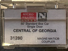 N Scale NIB MTL CG Central of Georgia 50-foot Single Door Boxcar Rd# 1570 — photo 5