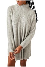 Free People Women's Jaci Sweater Dress Heather Gray