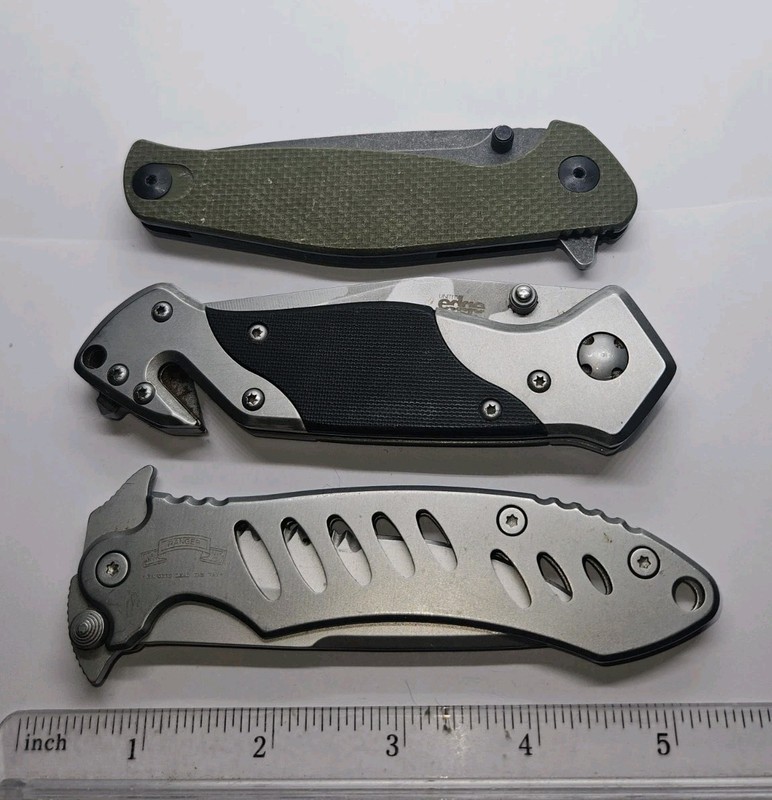 Lot Of 3 Used Pocket Knives(Scipio/United Edge/United)