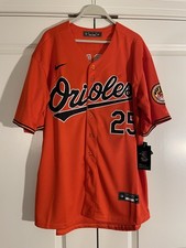 Pete Alonso 25 Alternate Orange Jersey w/ Team Patch - Mens XL