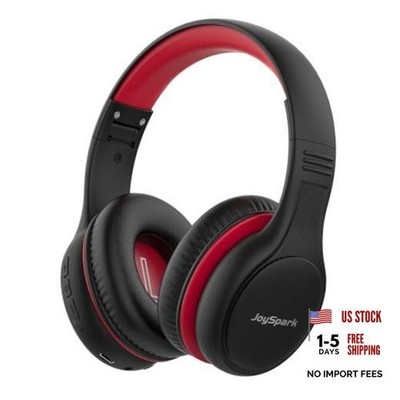 Kids Bluetooth Headphones, 60 Hours Playtime, Bluetooth 5.4 Kids Black Red