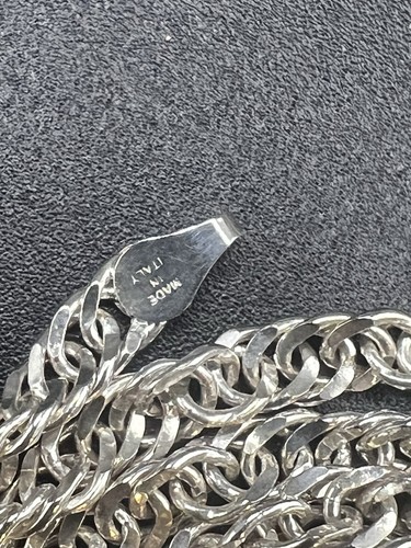 Vintage MILOR ITALY Necklace 36g 925 STERLING SILVER 50" Long Rope Chain - Afbeelding 4 van 6