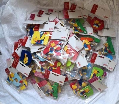 110 originalverpackte Goki Buchstaben - A B C... - Holzbuchstaben