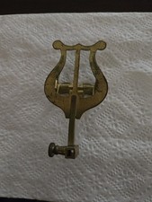 Vintage Brass Sheet Music Holder Attachment Lyre Used