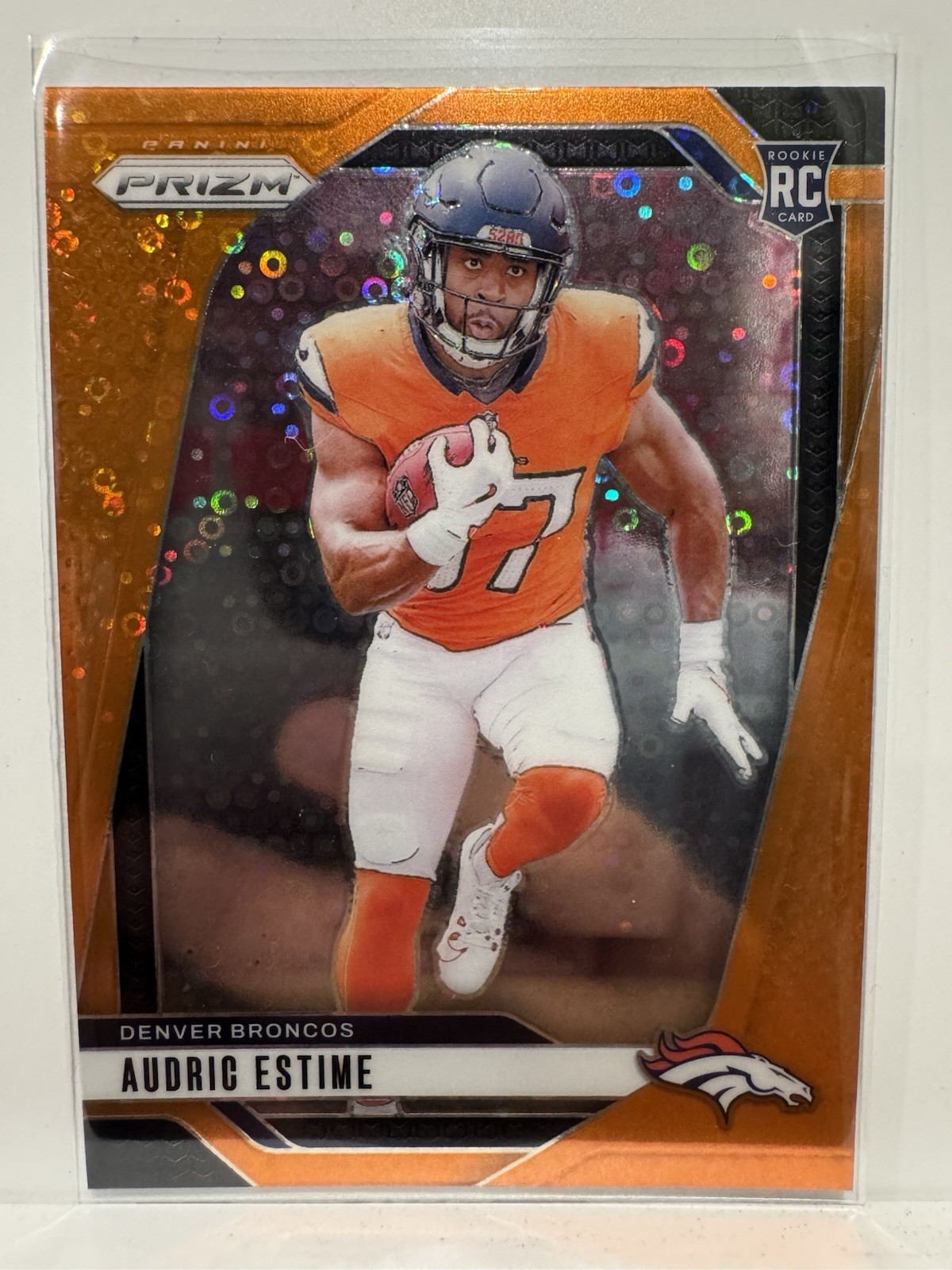 2024 Panini Prizm - Rookies Audric Estime #306 Disco Prizm (RC)