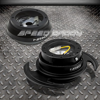 NRG STEERING WHEEL HUB+GEN 3.0 BLACK QUICK RELEASE KIT FOR TOYOTA MR2/SCION tC