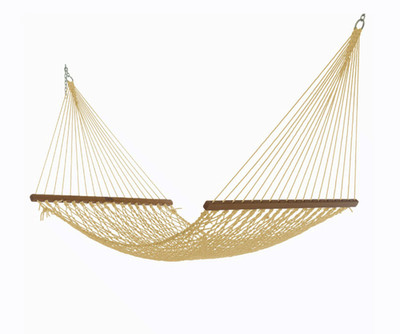 Nags Head First Mate Tan DuraCord Rope Hammock 12ft Single USA