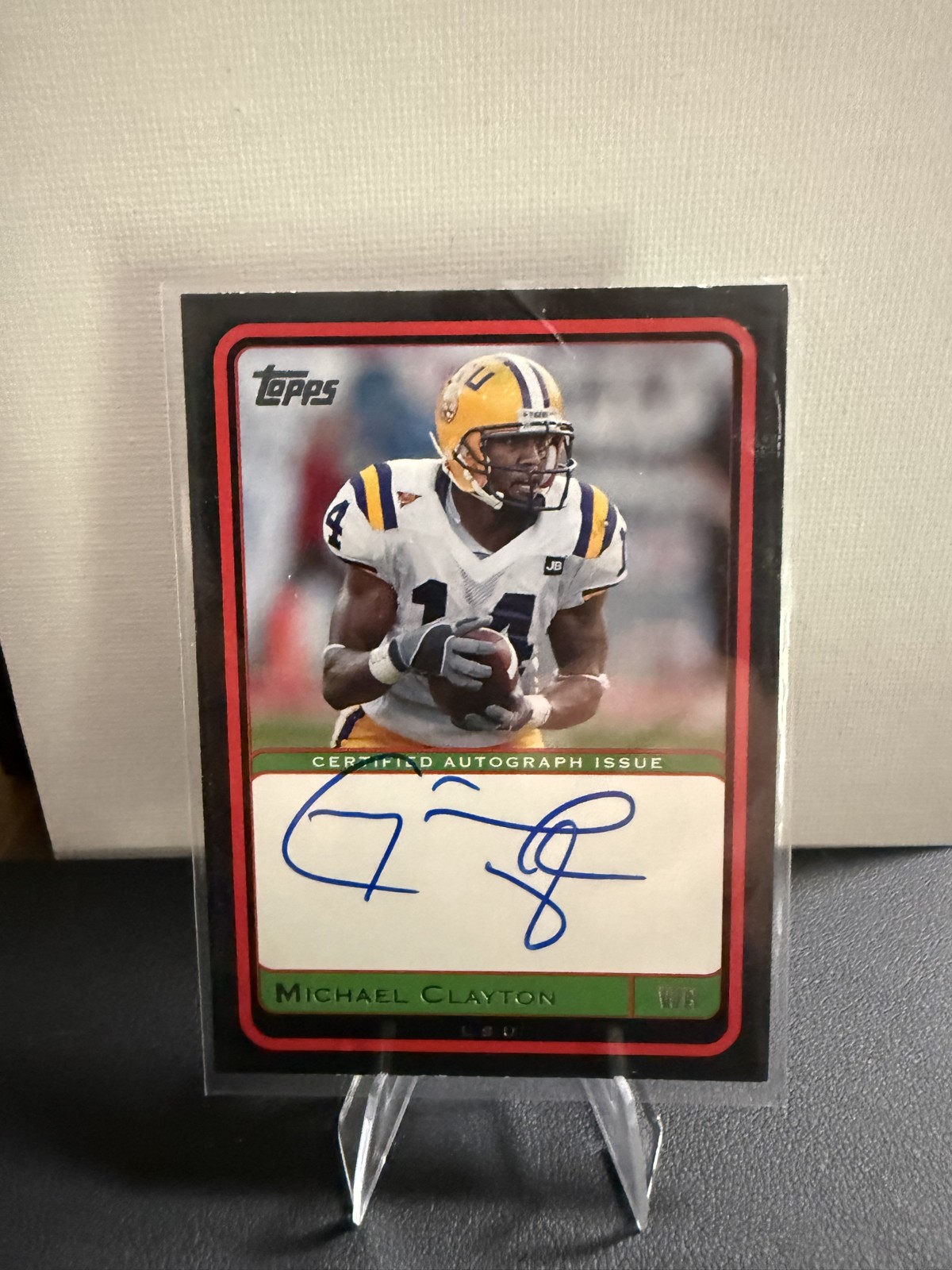 Michael Clayton Topps Certified Autograph #TMC Certified Autograph
