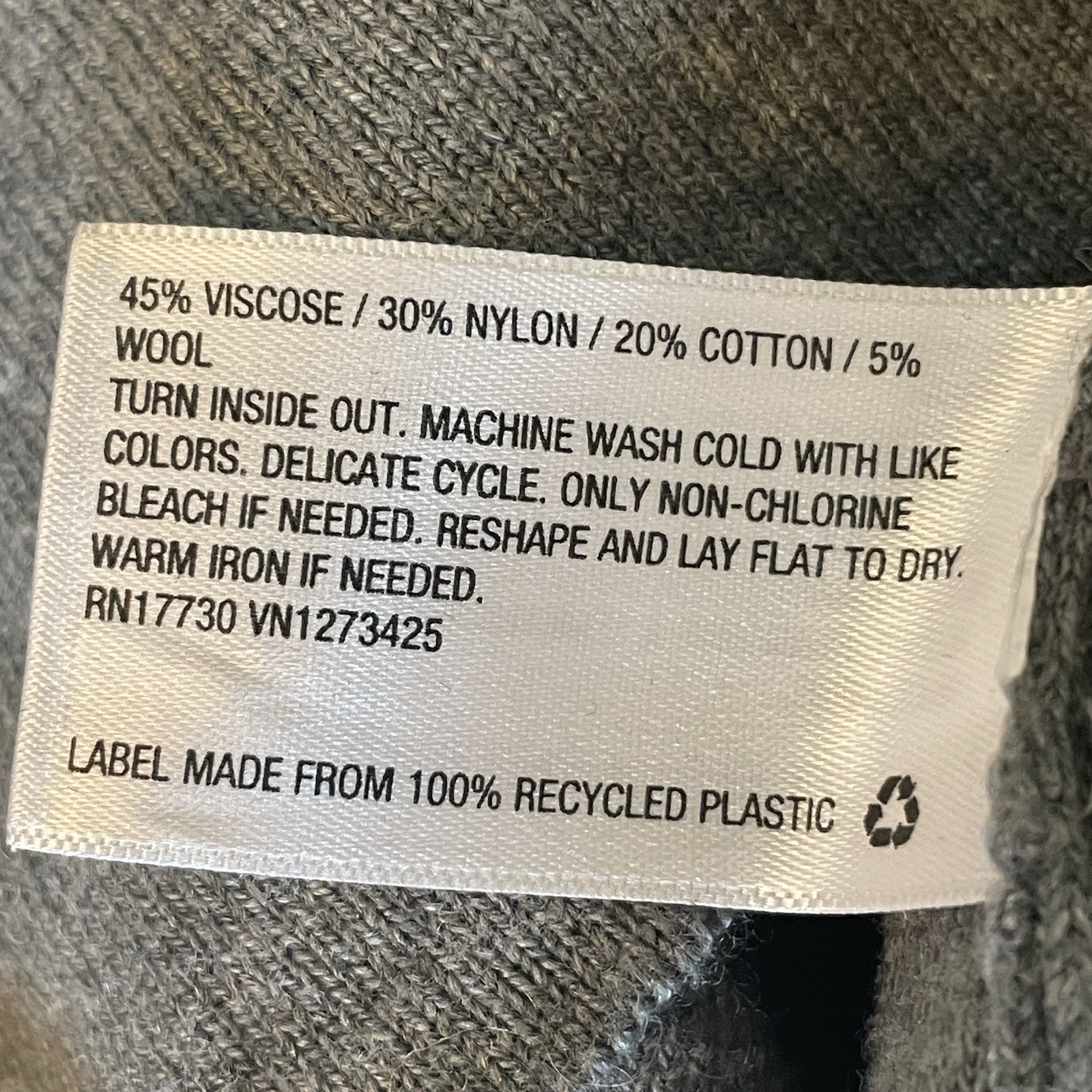 Universal Thread Solid Gray Cowlneck Wool Blend L… - image 4