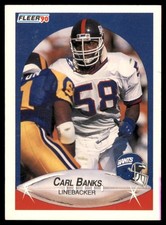 1990 Fleer - Carl Banks #63